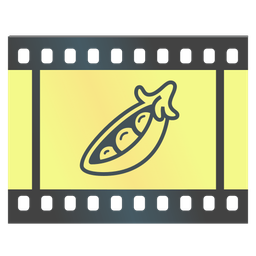 pea pod and film frames