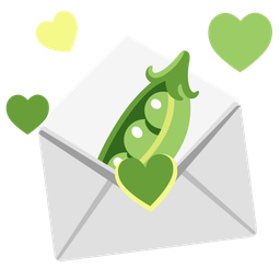 pea pod and love letter