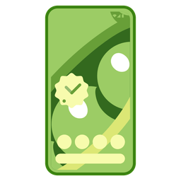 pea pod and mobile phone