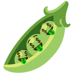 Pea pod and Money-mouth face