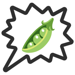 pea pod and right anger bubble