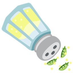 pea pod and salt