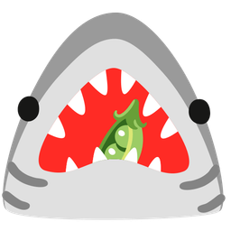 pea pod and shark