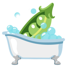 pea pod and soap