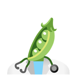 pea pod and stethoscope