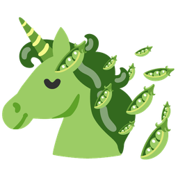 pea pod and unicorn