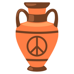peace symbol and amphora