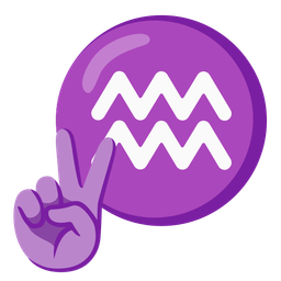 peace symbol and Aquarius