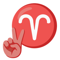 peace symbol and Aries