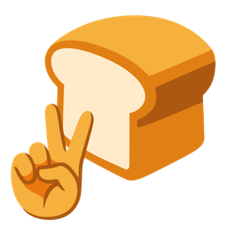 peace symbol and bread