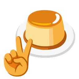 peace symbol and custard