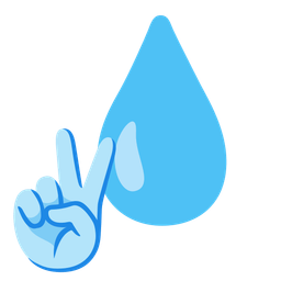 peace symbol and droplet