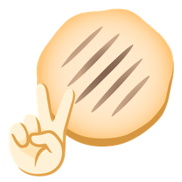 peace symbol and flatbread