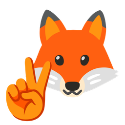 peace symbol and fox