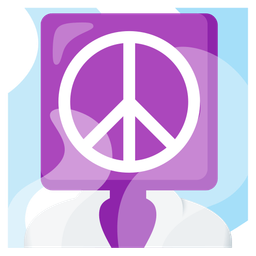 peace symbol and hot springs