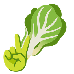 peace symbol and leafy green