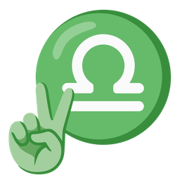 peace symbol and Libra