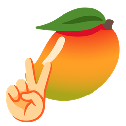 peace symbol and mango