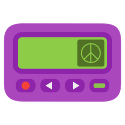 peace symbol and pager