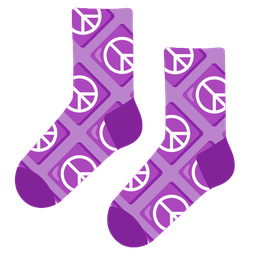 peace symbol and socks
