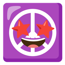 Peace symbol and Star-struck