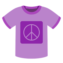 peace symbol and t-shirt