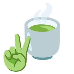 peace symbol and teacup without handle