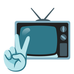 peace symbol and television