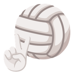peace symbol and volleyball