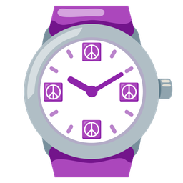 peace symbol and watch