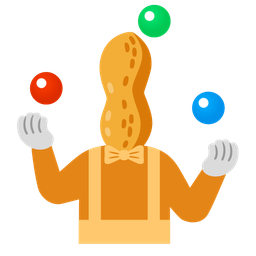 Peanuts and Clown face