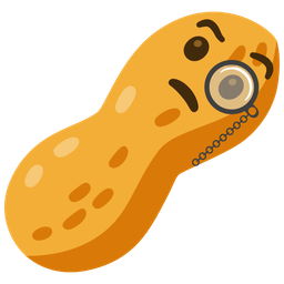 Peanuts and Face with monocle