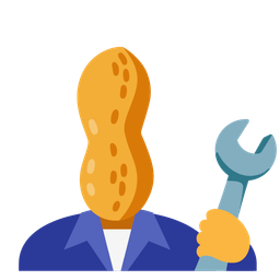 Peanuts and Hammer and wrench