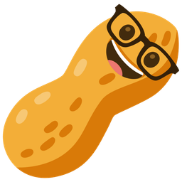 Peanuts and Nerd face