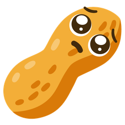 Peanuts and Pleading face