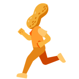 Peanuts and Running shoe