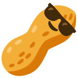 Peanuts and Smiling face with sunglasses