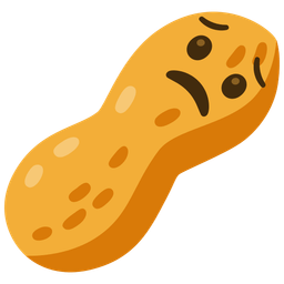 Peanuts and Worried face