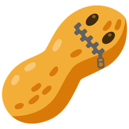 Peanuts and Zipper-mouth face