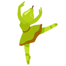 pear and ballet shoes