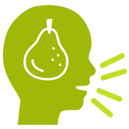 pear and bust in silhouette