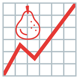 pear and chart increasing