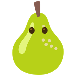 pear and face without mouth