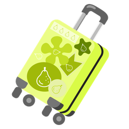 pear and luggage