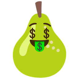 Pear and Money-mouth face