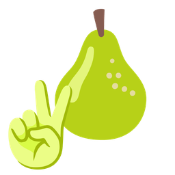 pear and peace symbol