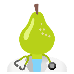 pear and stethoscope