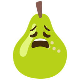 pear and weary face