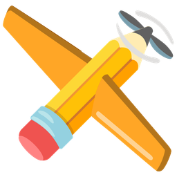 pencil and airplane