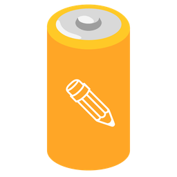 pencil and battery